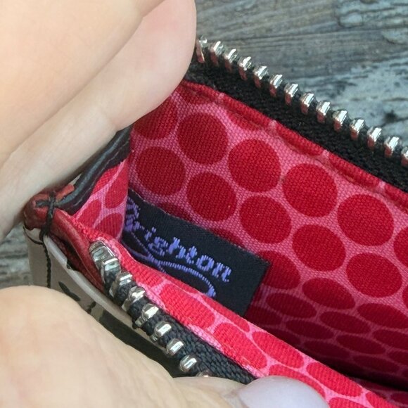 Brighton Paris Chic Fashion Series LOVE Zipper Card Wallet City Girl Graphic - Picture 11 of 12